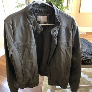 Grey pleather jacket